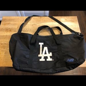 Dodger/New Balance black weekender/duffel bag